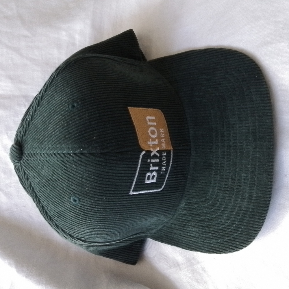 Brixton Dark Green Corduroy Hat